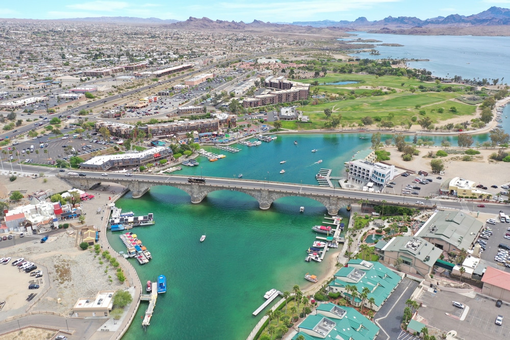 Summertime,Lake,Havasu,Drone,Photograph