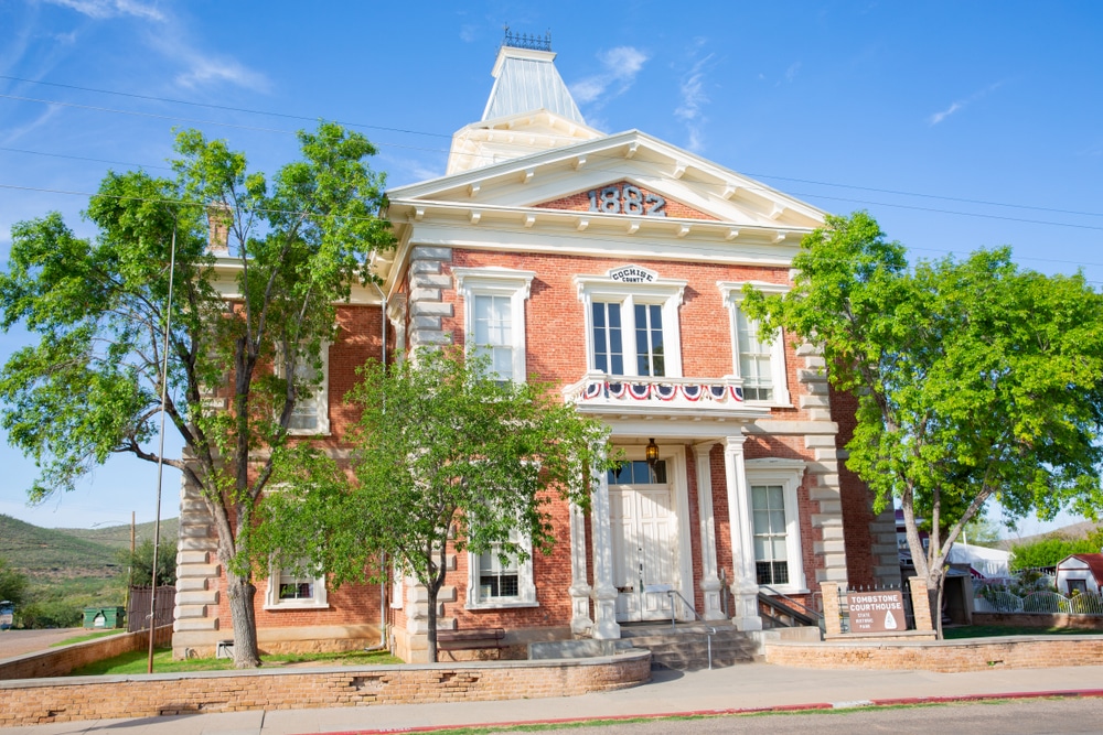 Historic,Courthouse,In,Tombstone,,National,Historic,Landmark,,Arizona,,Usa
