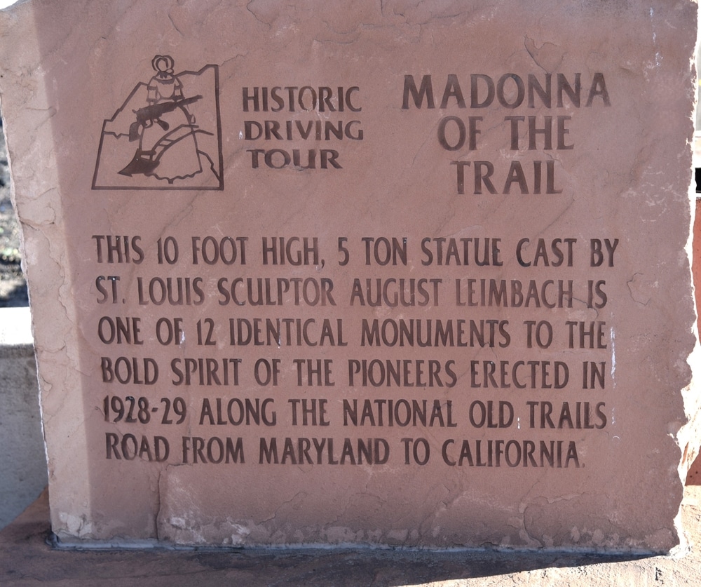 Springerville,Arizona,4-22-2024,Modanna,Of,The,Trail,Sculpture,Dedicated,To