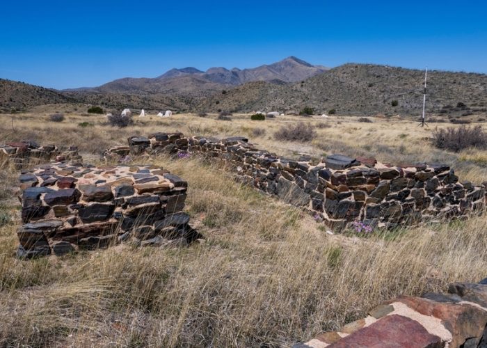 Arizona,Fort,Bowie,Ruins,On,A,Blue,Sky