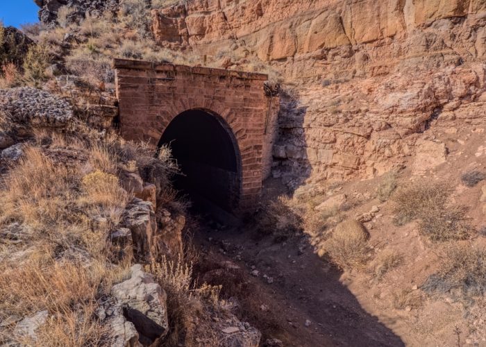 The,South,Entrance,Of,The,Historic,Johnson,Canyon,Railroad,Tunnel.
